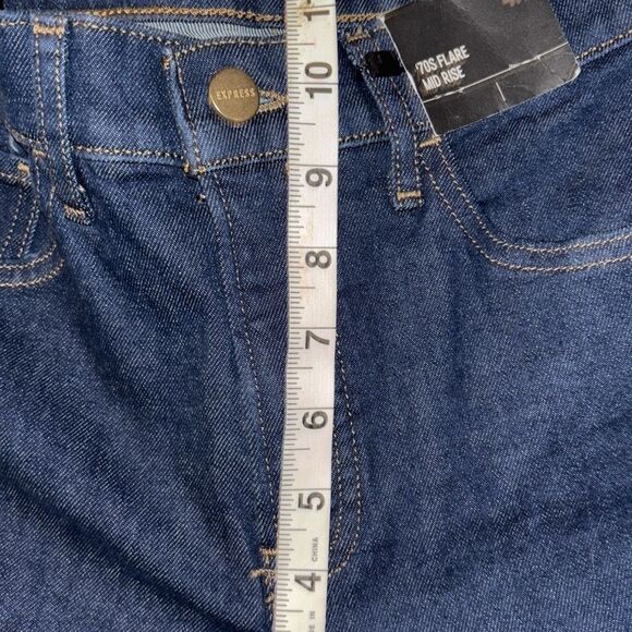 NWT Express 70’s mid rise Flare jeans. Sz 4. - Picture 9 of 11